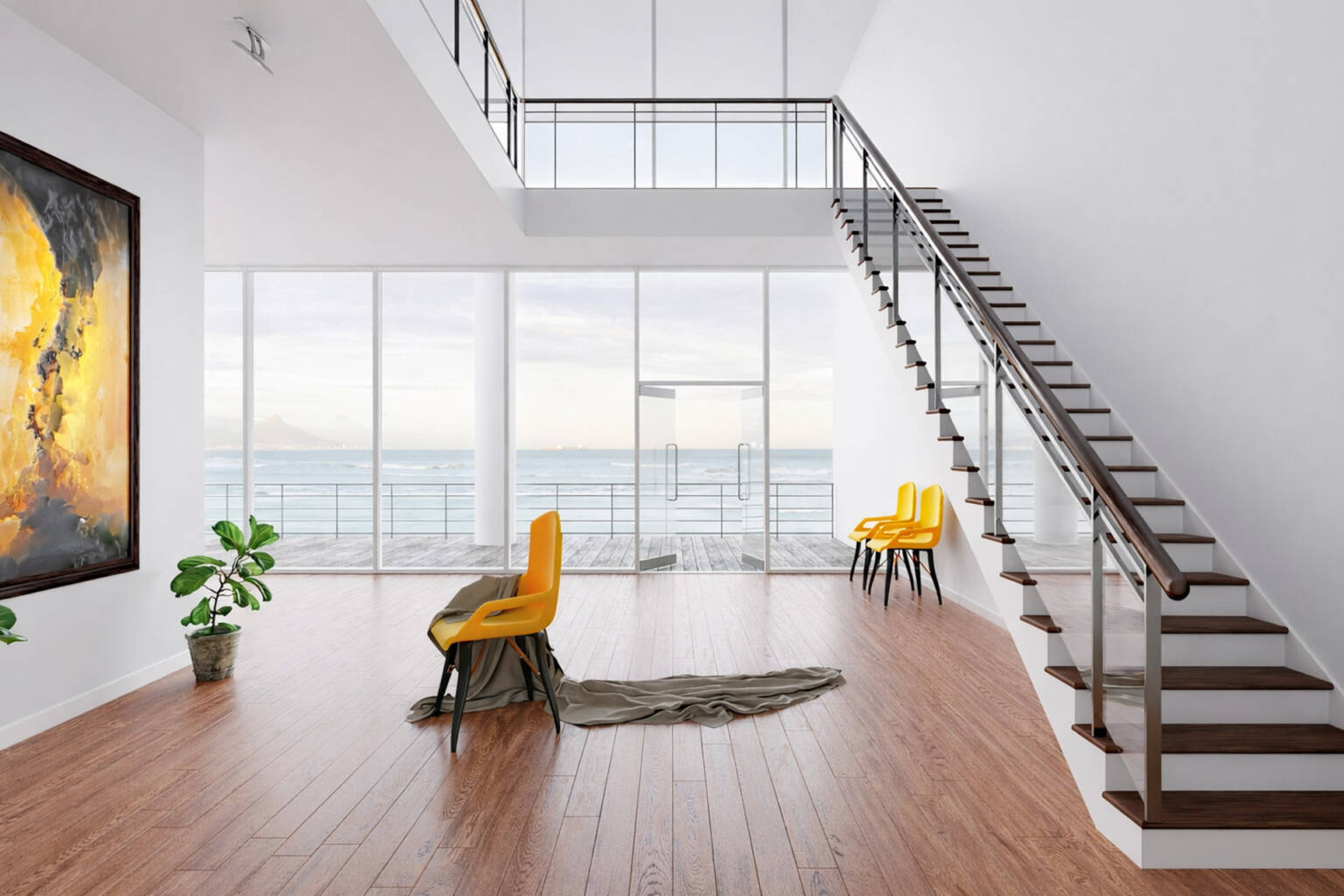 Renovering-og-malerarbejde-moderne-interior-hvide-vaegge