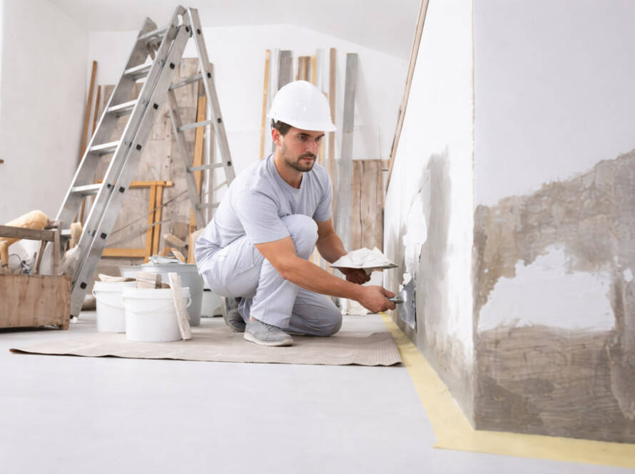 Spartling og klargøring af vægge
